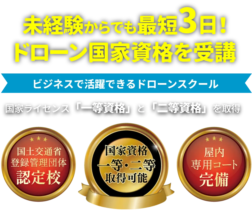 ビジネスで活躍できるドローンスクール